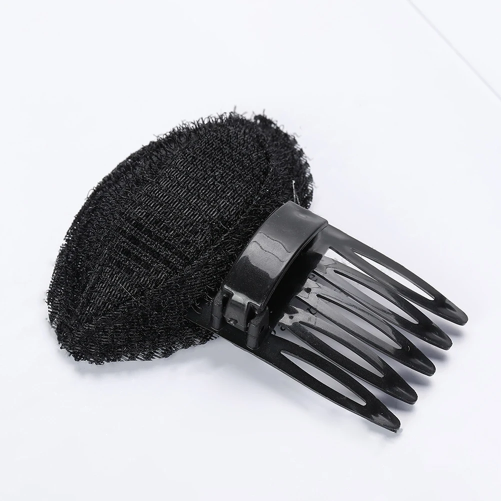 

6pcs Hair Bump Combs Sticker Height Enhancer for Women Black Brown Hair Volume Inserts Thin Toppers Bun Clips Nylon