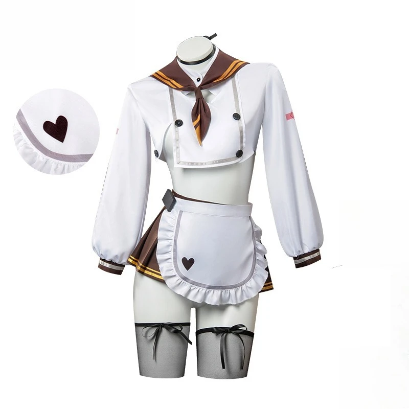 

NIKKE Blade Cosplay Costume Anime Women's Game Roleplay White Hair Mechanical Warrior Combat Suit Futuristic Sci-fi Cos Party