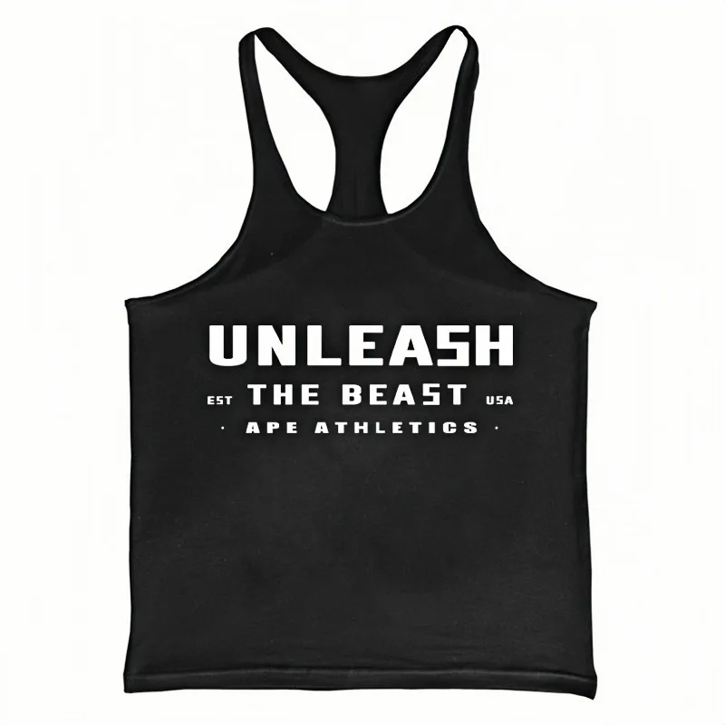 

Men's Racerback Stringer Vest - Quick-Dry Breathable Cotton Tank Slim Fit for Bodybuilding Workout Fitness Training Undershirt