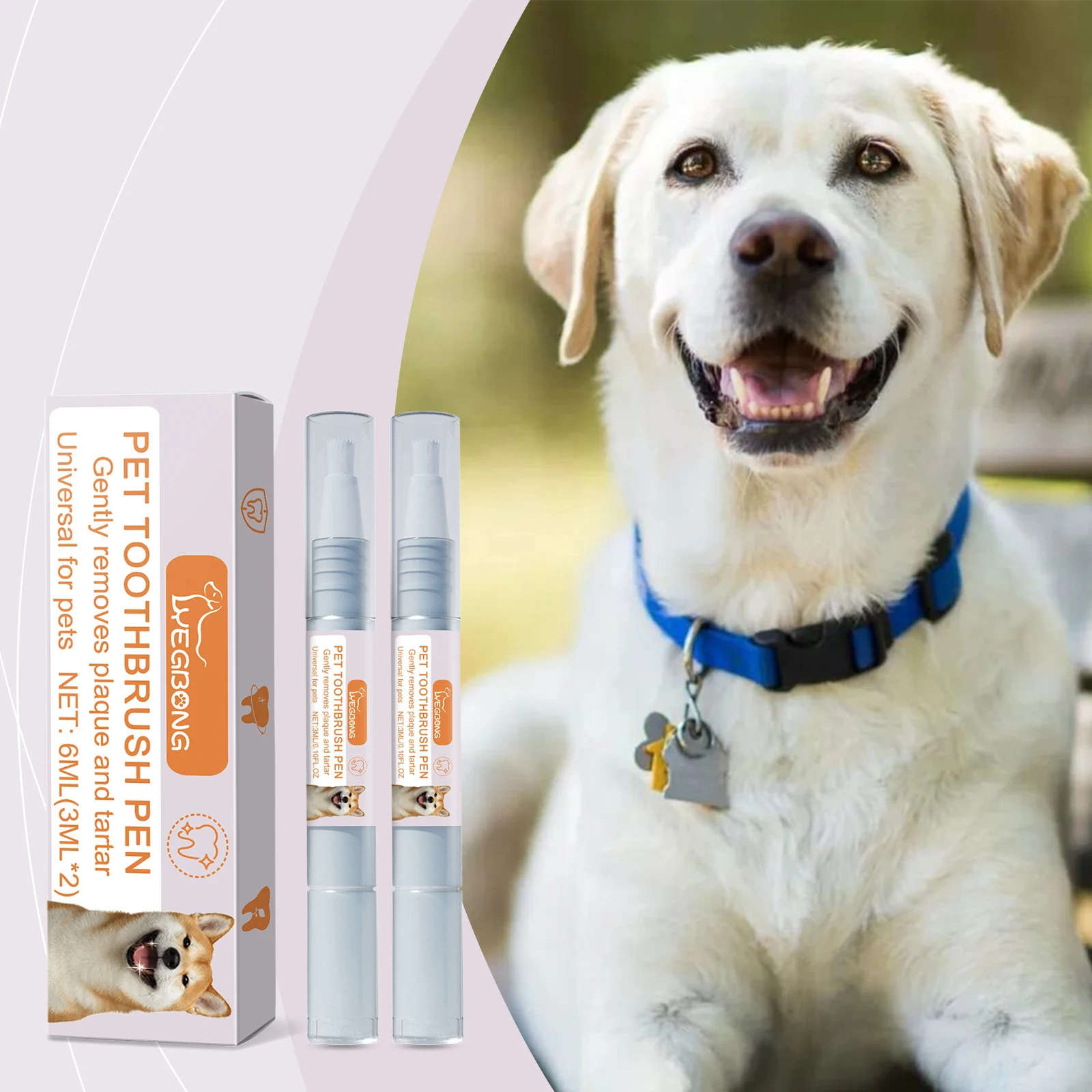 Haustier-Zahnbürstenstift – Ein Zahnreinigungsstift für Hunde und Katzen zum Entfernen von Zahnstein, Zahnstein, Mundgeruch und Mundgeruch