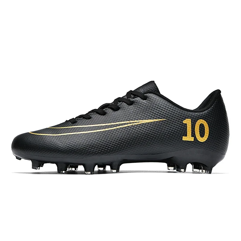 Men Soccer Shoes Top Quality Society Unisex Resistant Sneaker Long Spikes Football Shoes Cleats TF/FG Comfortable Football Boots