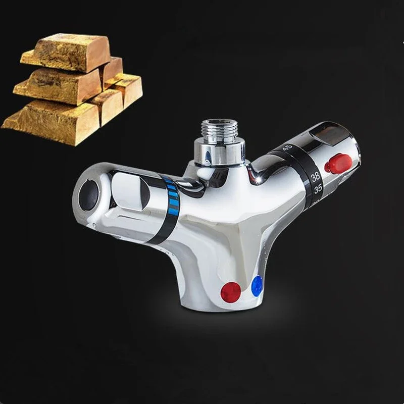 

Basin type thermostatic faucet kitchen mixer double handle faucet wash basin sink bathroom basin hot and cold faucet