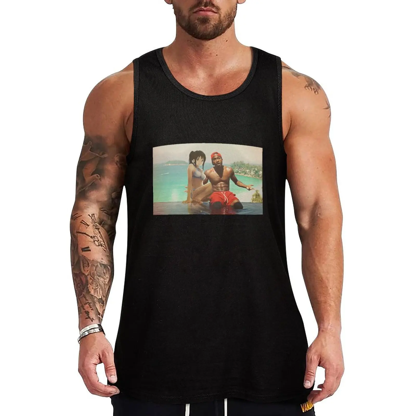 Hopsin x Eru Chitanda Tank Top bodybuilding men gym clothes for man