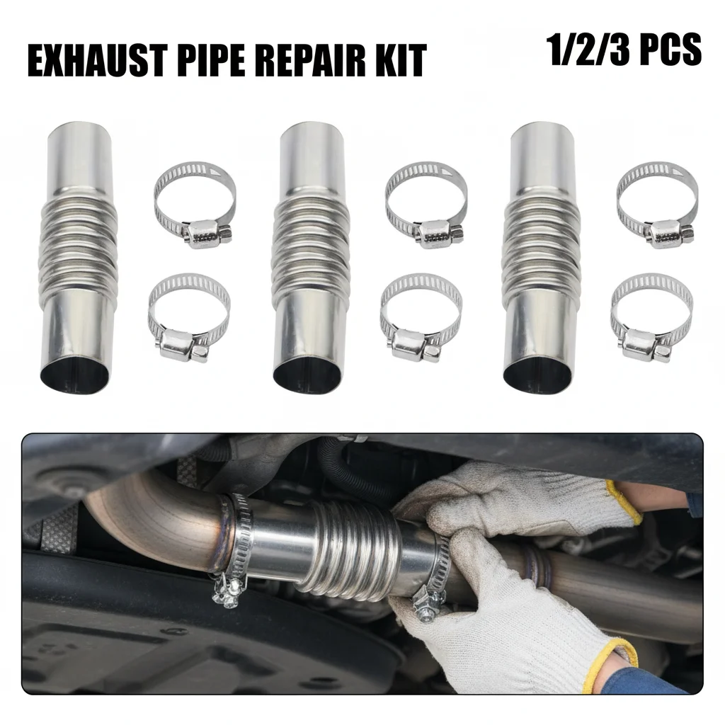 

1/2/3Pcs Stainless Steel Elbow Pipe Air Parking Heater Exhaust Tube Connector with Clip for Webasto Boat Car Heating Parts