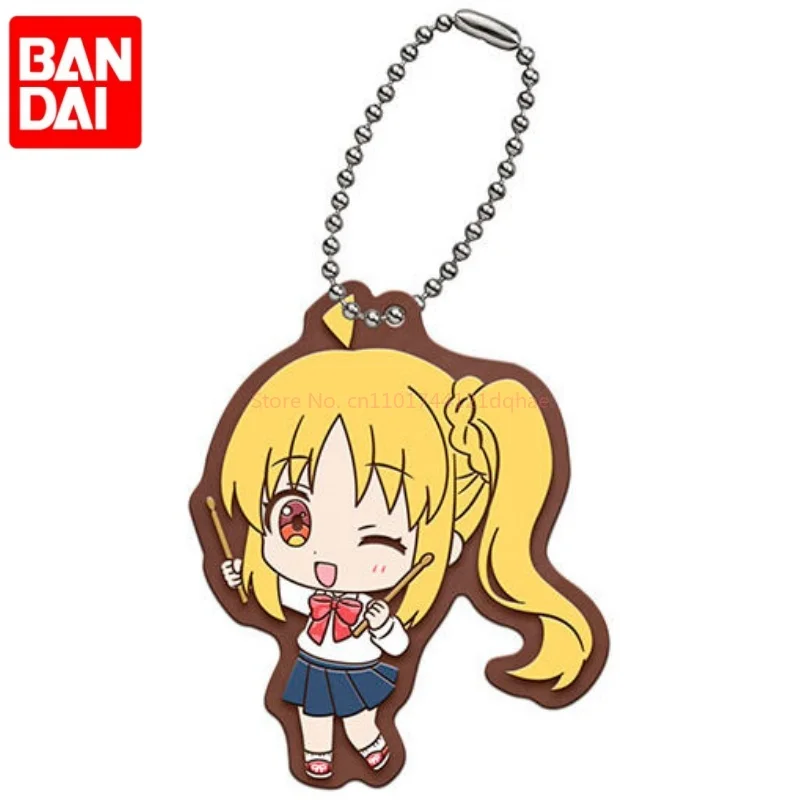 بانداي الرسمية Bocchi the Rock Series 2 أنيمي لينة سلسلة مفاتيح من الفينيل Gashapon كبسولة اللعب لطيف تحصيل الشكل سلاسل المفاتيح
