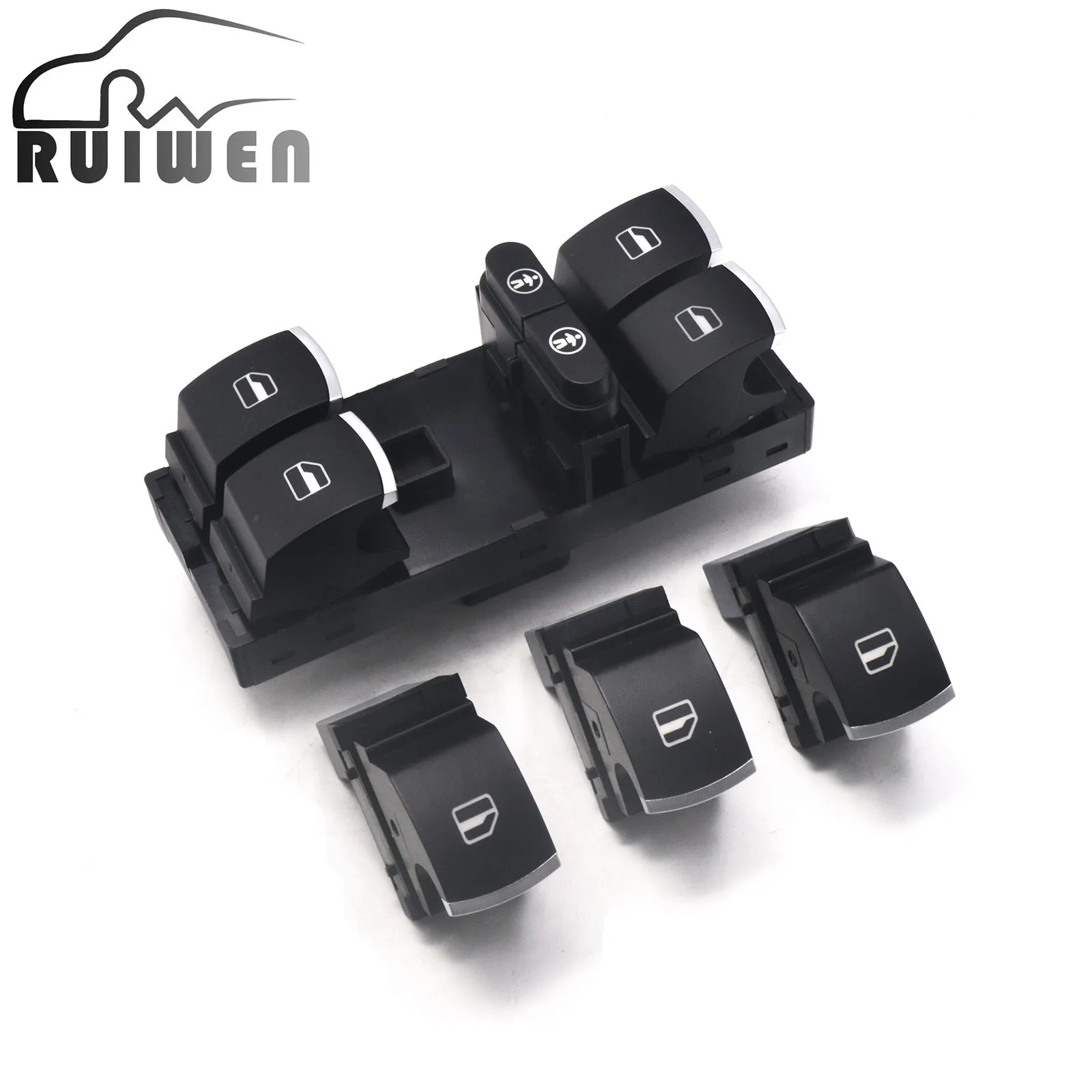 Automotive Switch Power Window Control Switch Button For Seat Alhambra VW Sharan Touareg 2011- 5ND959855 7P6959857 7P6959857B