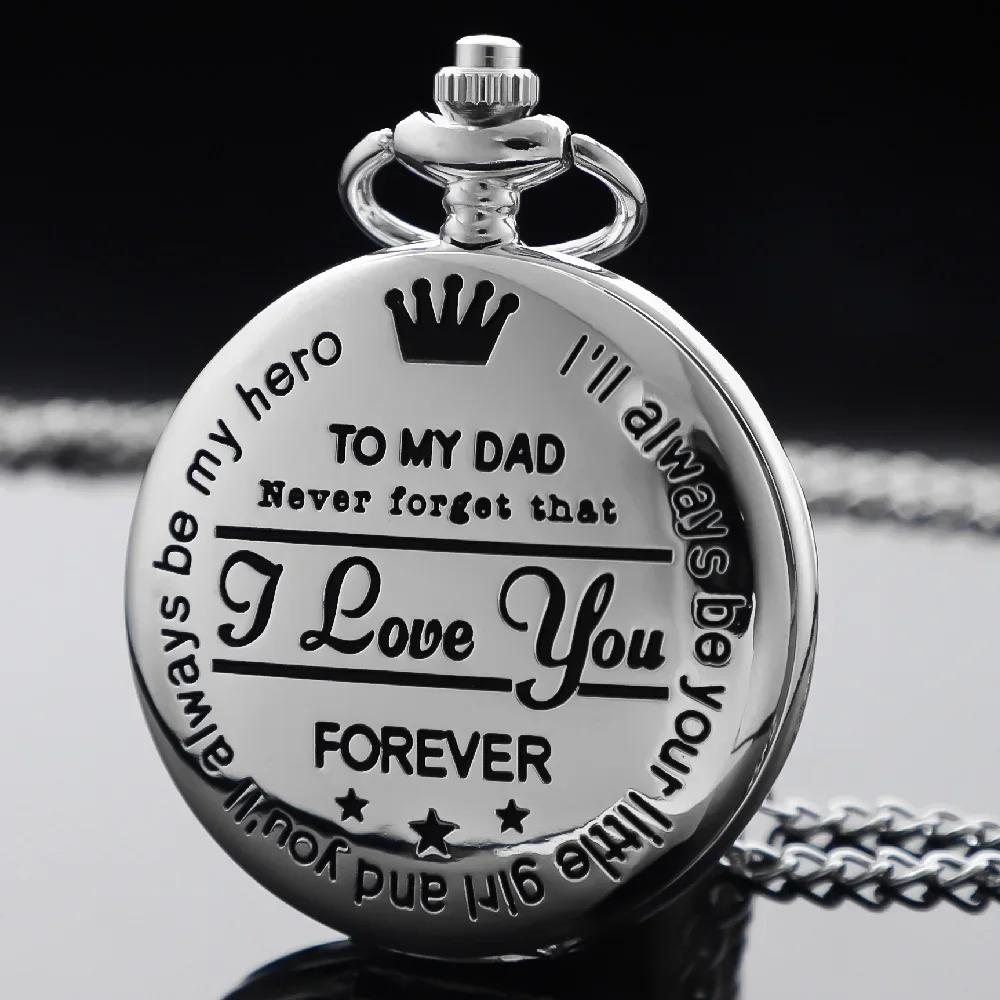 Steampunk Vintage Quartz Pocket Watch for Men Roman Numeral Fob Chain Clock Necklace Pendant To Grandpa and Dad Anniversary Gift