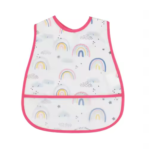 2023New Cartoon Pattern EVA Waterproof Pocket Lunch Feeding Bibs Adjustable Baby Bibs Cute Children Baby Apron Kids Burp Cloths - Image 23
