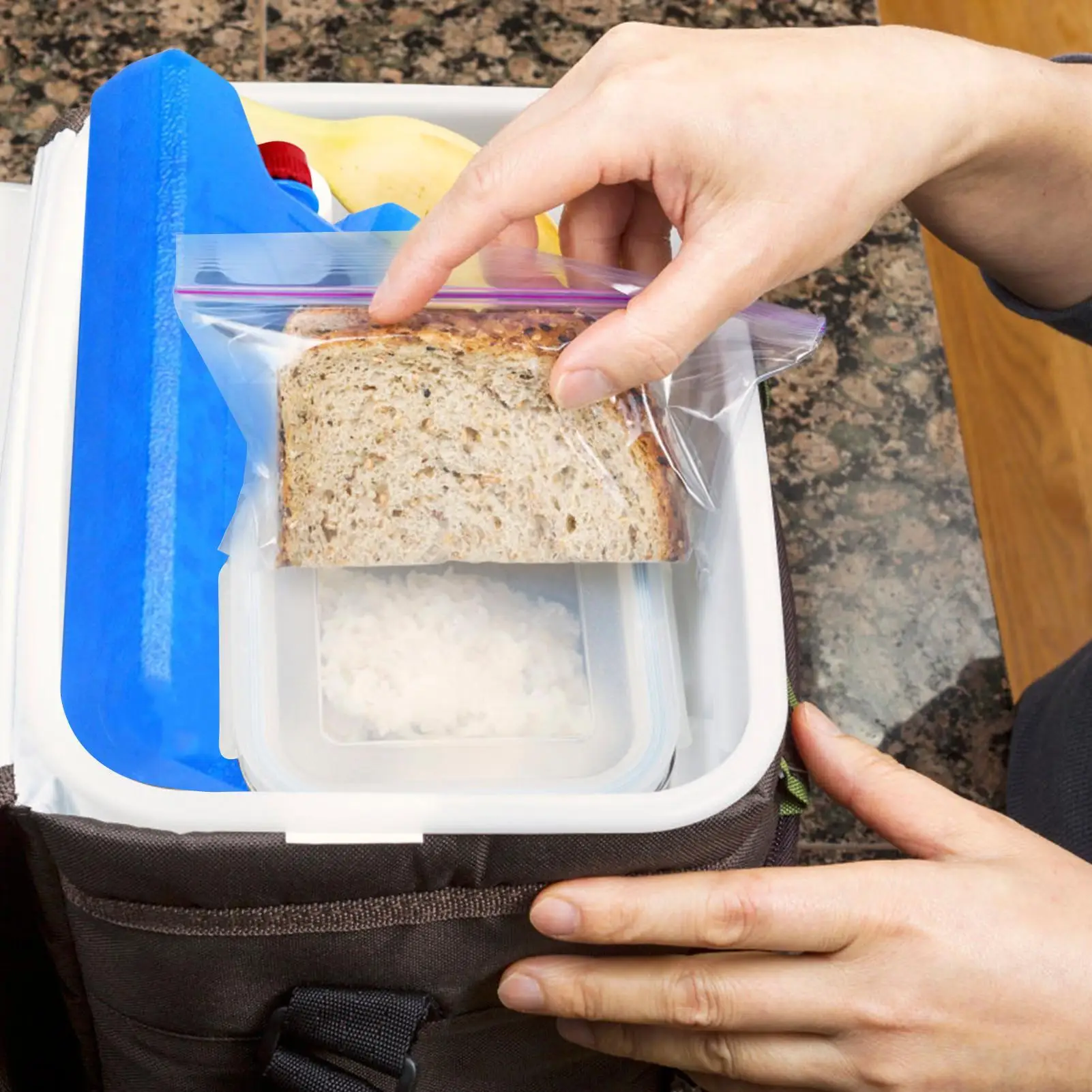 Wiederverwendbare Kühlboxen für Camping, hält Lebensmittel frisch & kühl, ultra-lange Kühldauer, Eiskristallboxen, Picknick-Kühlbox