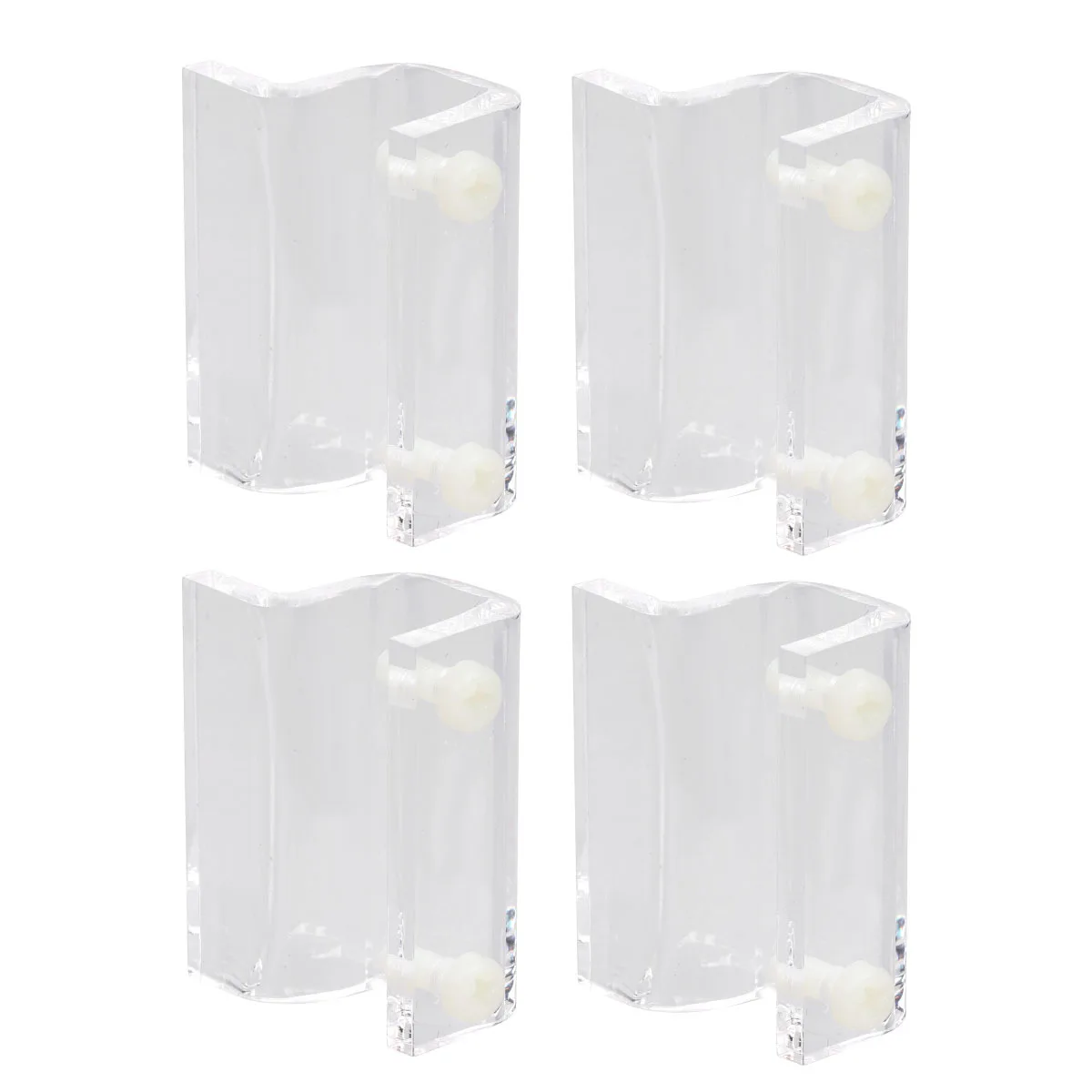 

4Pcs Aquarium Cover Support Holder Acrylic Bracket Fixing Tool for 6-12Mm Glass Pet Glass Tanks Fish Tank Cover Support