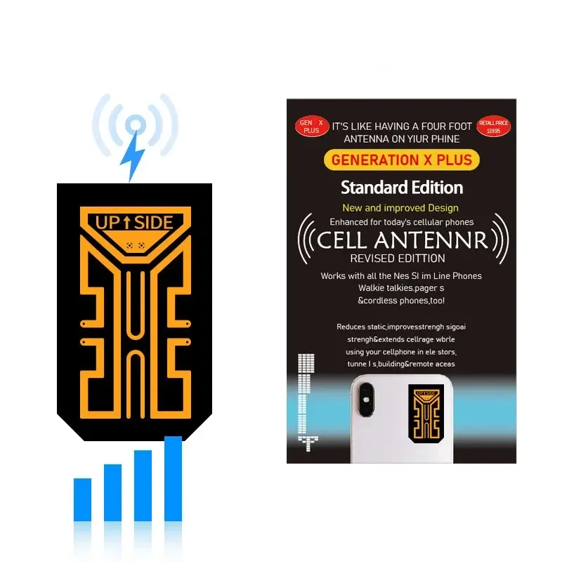 Outdoor EDC Tragbare Antenne Aufkleber Generation Für Camping 1Pc Handy Signal Verbesserung Aufkleber Signal Verstärker Booster