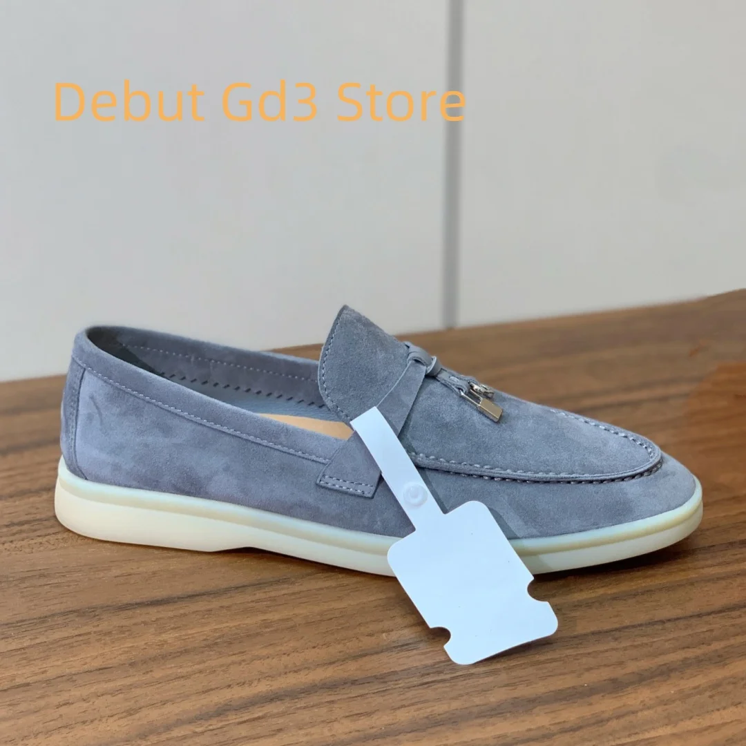 Top Quality 2024 New Lefu Shoes Italian Quality One Step Flat Sole Single Shoes Classic Versatile Lefu Shoes Retro Casual Shoes