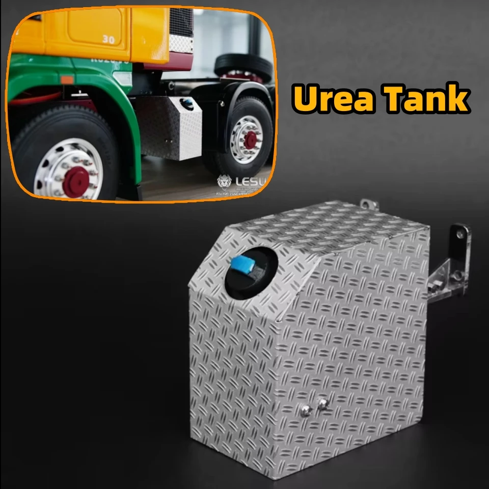 Symulowany zbiornik mocznika G-6138 ze stali nierdzewnej do modelu 1/14 Tamiya RC Lesu Scania Man Actros Romote Control Trailer Tipper