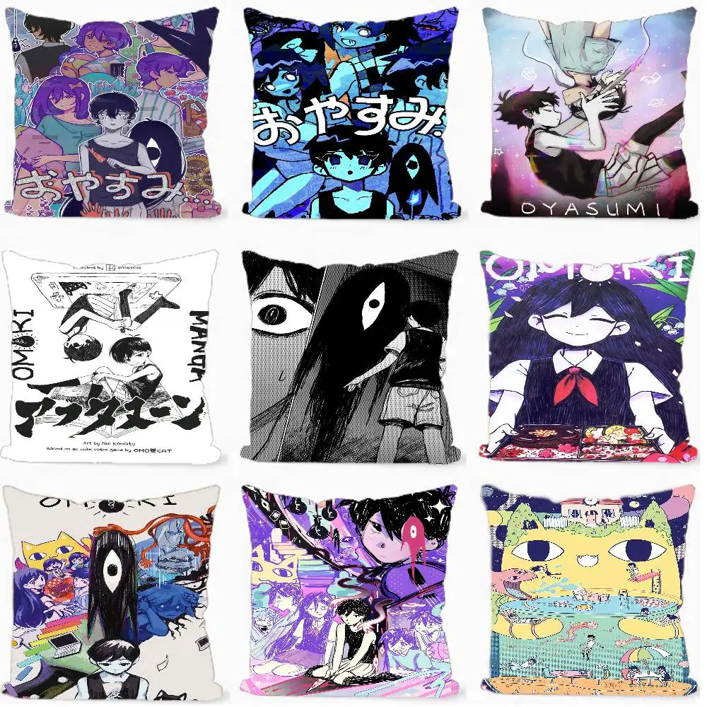 Classic Hot Horror Video Game Omori Pillow Cushion Cover Pillowcase Living Room Sofa Home Decor Customized