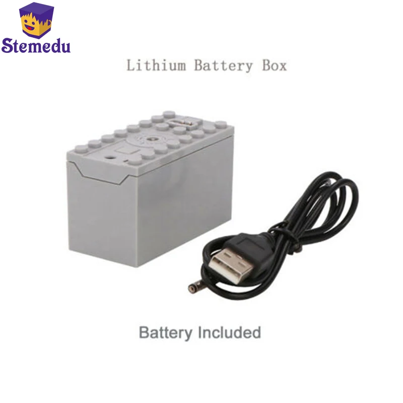 High-tech Part MOC RC Building Blocks Part Rechargeable Battery Case Batteries Holder Pack Box Power Function  Compatible All