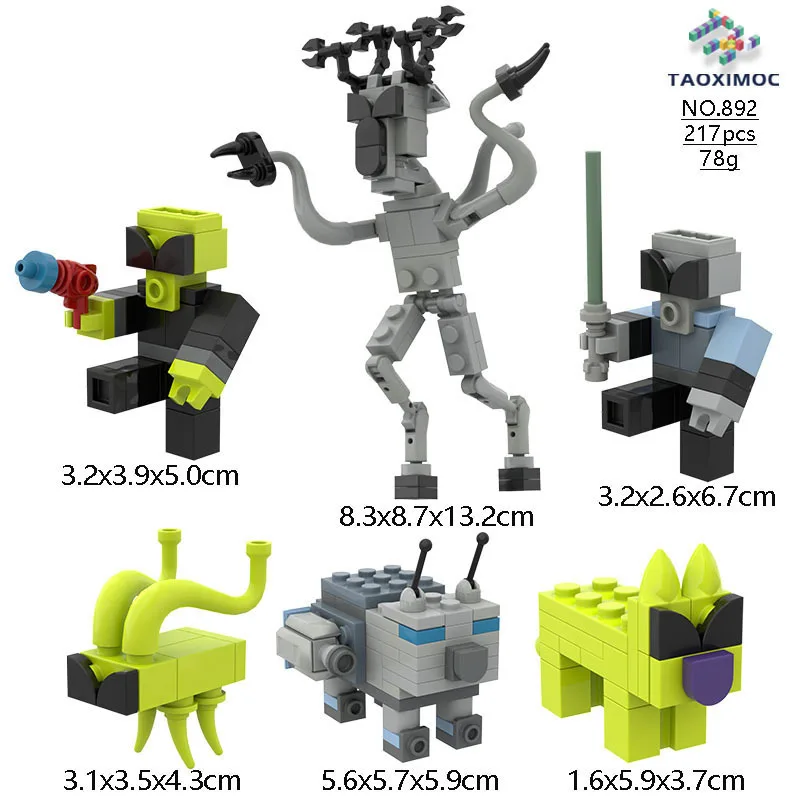 

99 Nights in The Forested Owl Deer Large Collection Bricks Toys Halloween MOnster Model BUilding Blocks Kids Construction Toy