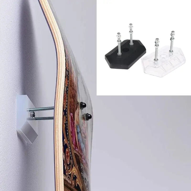 

Space Saving Skateboard Deck Wall Rack Longboard Hanger Display Stand Organizer for Neat Modern Home Decor