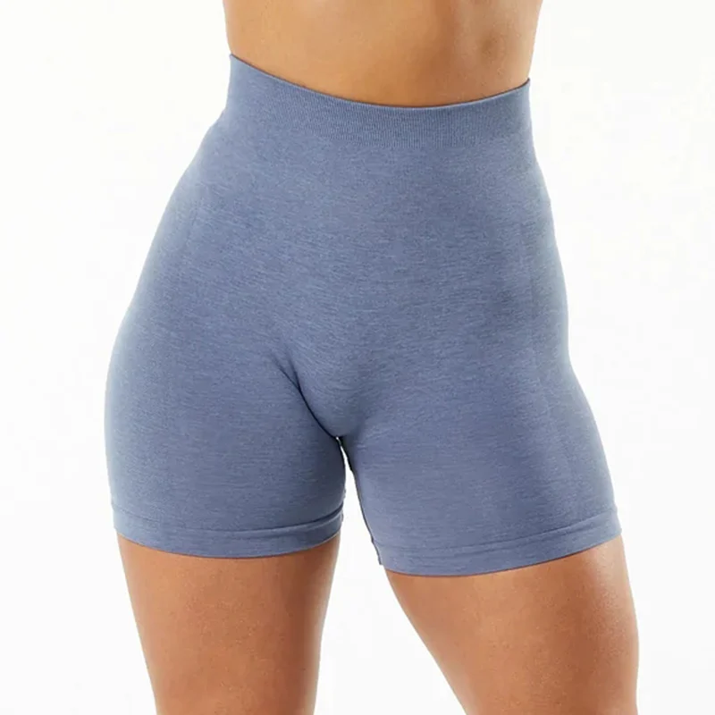 2022 Dames Sportshorts met hoge taille Naadloze trainingsshorts Scrunch Butt Fitnessshorts Dames sport korte broek Gymkleding