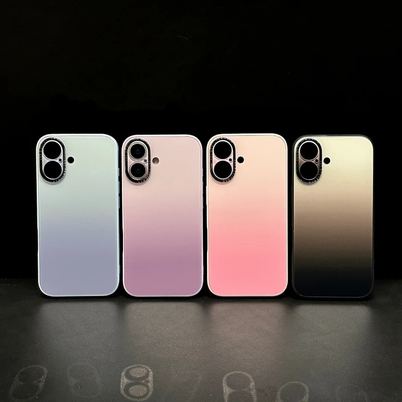 

Acrylic silk screen gradient is suitable foriPhone16Gradient minimalist phone case15promaxSuper popular new trendy item with a h