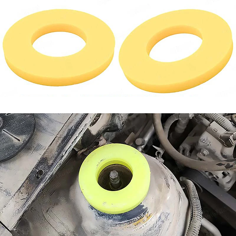 2pcs Car Rubber Bushing Dampers Front Strut Top Mount Tower Suspension Steering Shock-Absorbing Bearing Washer Silencer Pad