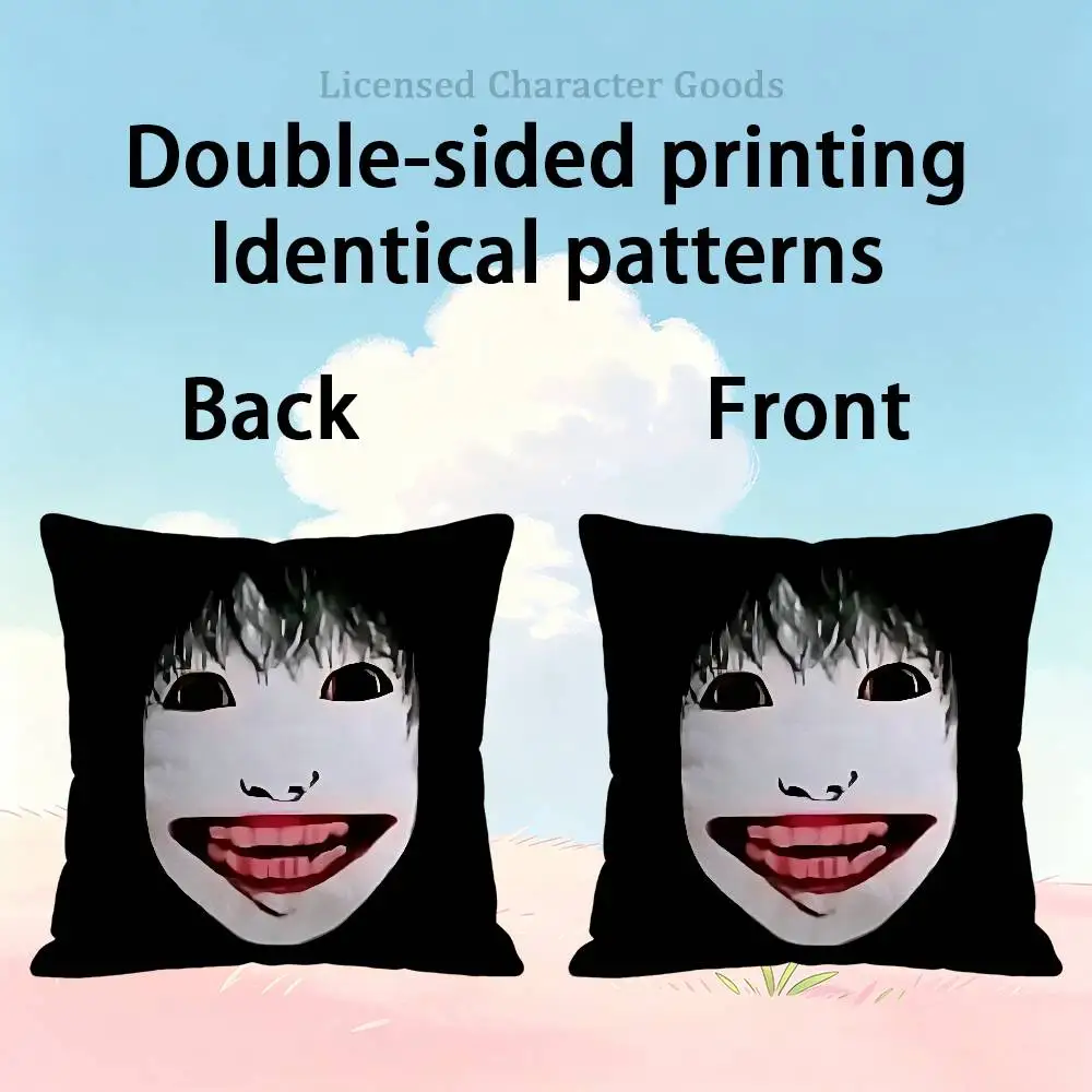 D-Death F-Forest Y-Yoshie Print Cushion Cover Aesthetic Bedroom Decor 30x30 65x65 40x40 45x45 50x50 cm