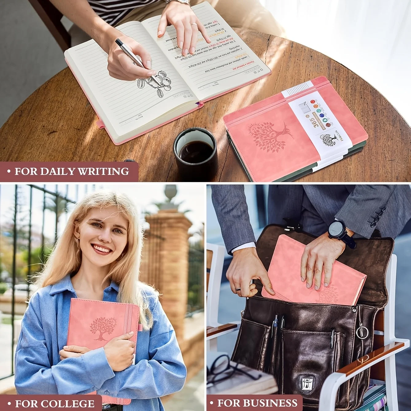 A4 Ruled Hardcover Diary Noteb - Journal Leather Hardcover 评论和价格