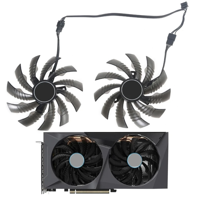 Cooling Fan Replacement for Gigabyte 1650 1660Ti 2060 2070 3060 4P Fans Dropship