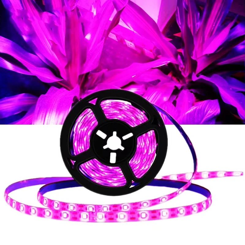 LED Grow Light Strip 5m USB DC5V Waterproof Full Spectrum Phyto Lamp for Seedling Vegetable Flower Grow Tent Plant Growing