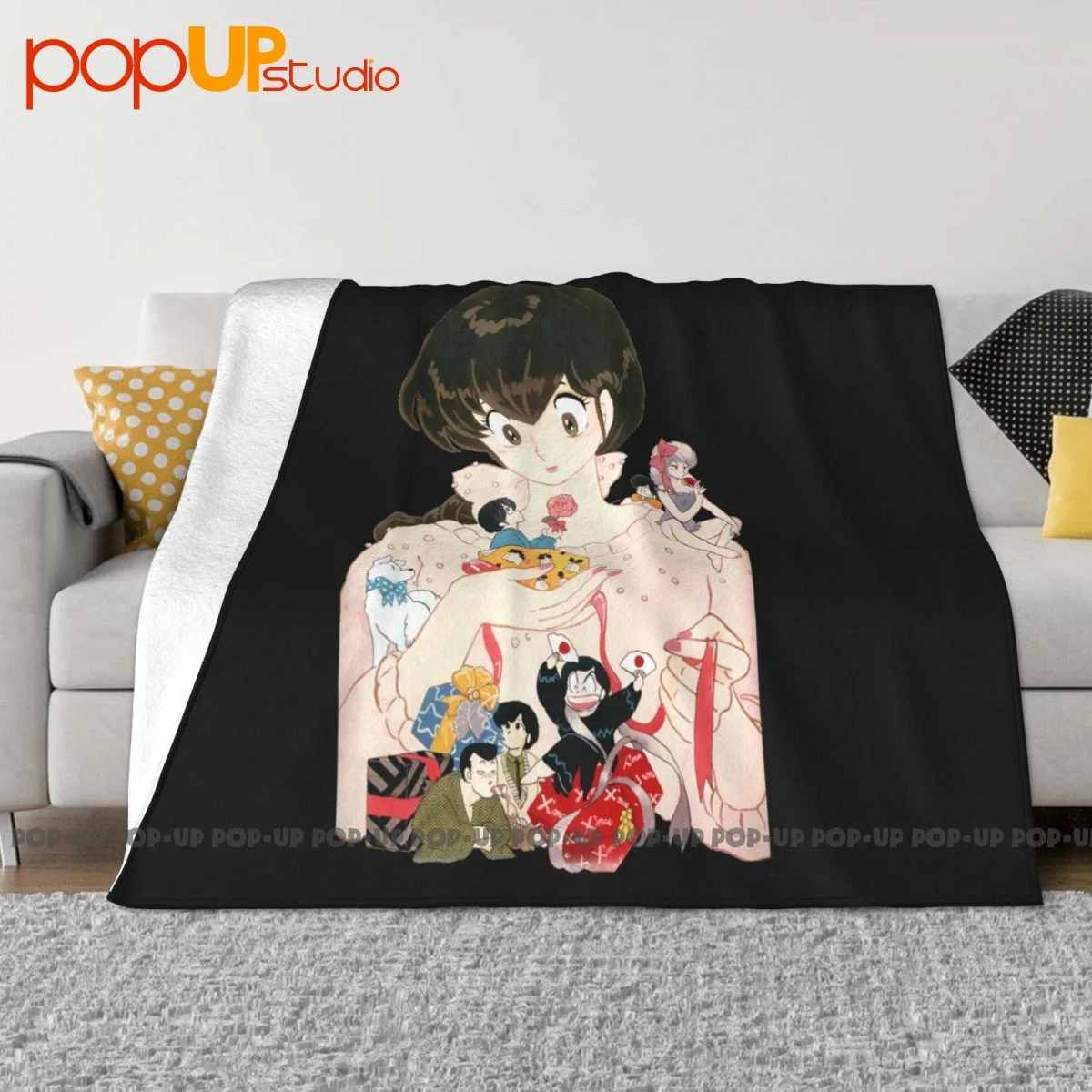 Tributo Maison Ikkoku Cara Dolce Kyoko Cartone Blanket Casual Sofa Bed Sofa Dedicated