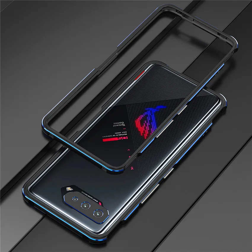 Bumper Case For Asus ROG Phone 6 5 5s Pro ROG 6 ROG5 Aluminum metal Frame Slim Cover phone case + carmera Protector