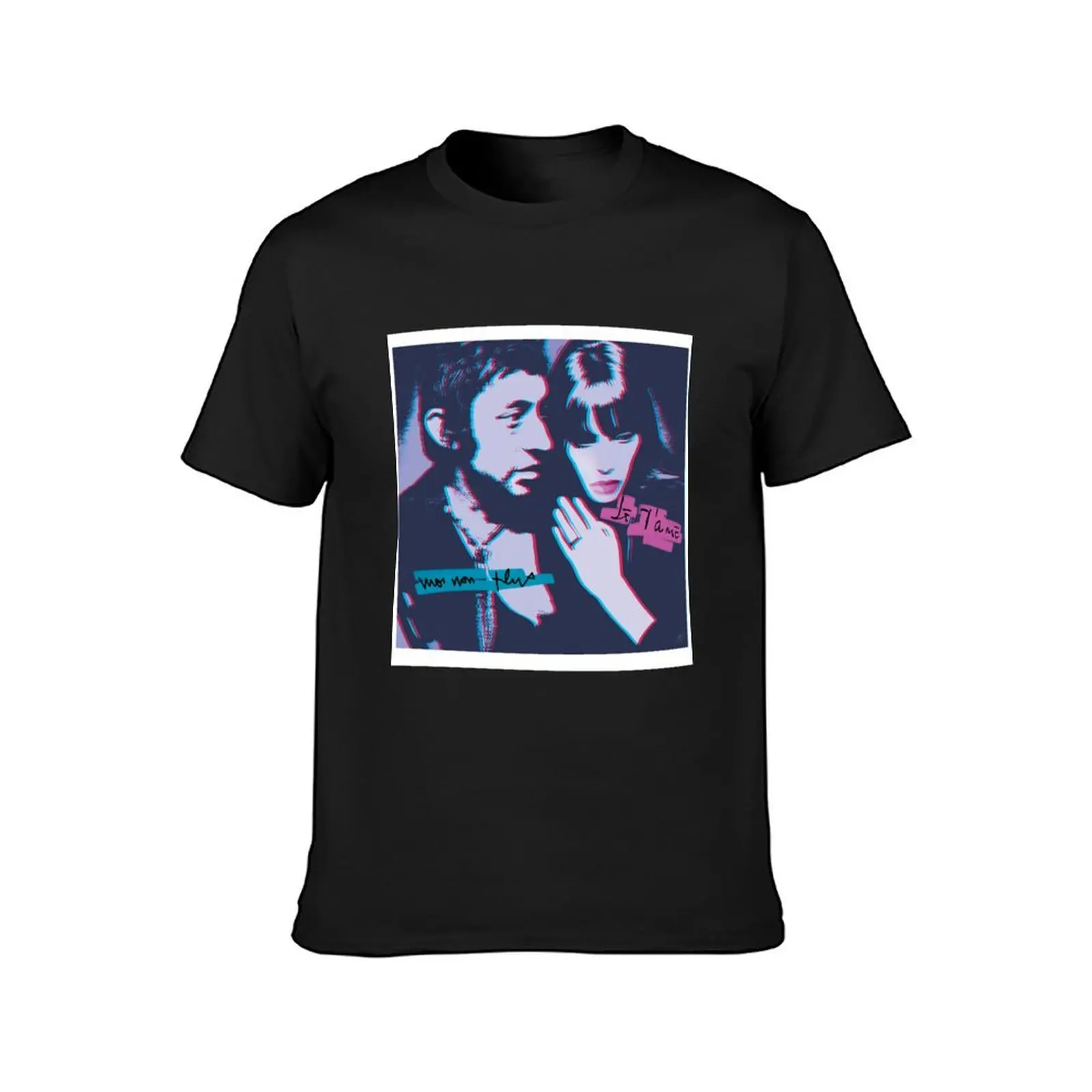 Serge Gainsbourg & Jane Birkin Je t'aime moi non plus T-Shirt summer clothes animal prinfor boys mens cotton t shirts