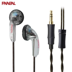 FAAEAL Rosemary Flat Head Earbuds 3.5mm Standard/4.4mm 2.5mm TRRS Balanced Earphones 150ohms HiFi Bass Music Headphones Headsets