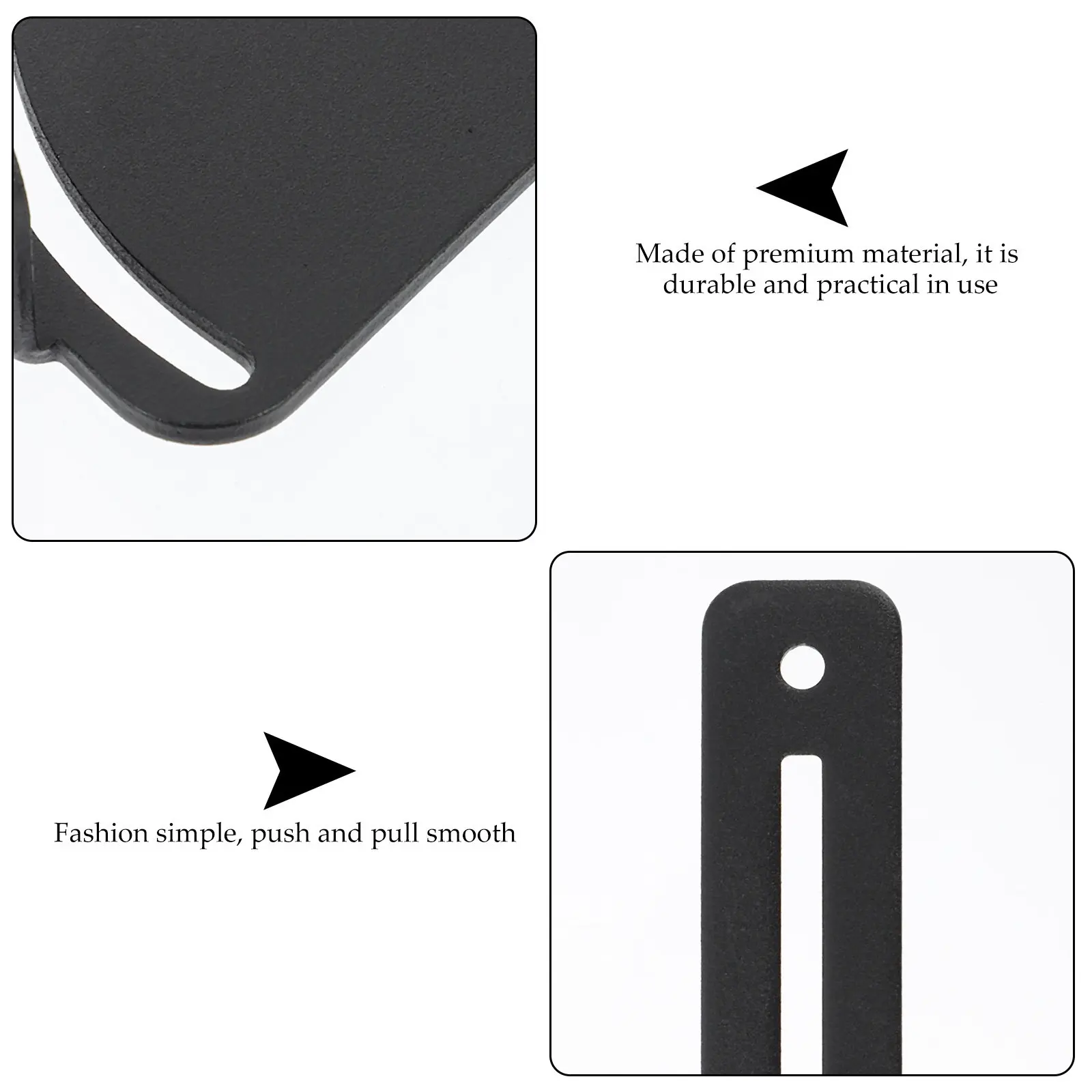 

1Set Barn Door Lock Sliding Push Pull Carbon Steel Privacy Latch Black for Closet Door Carbon Steel Latch Lock