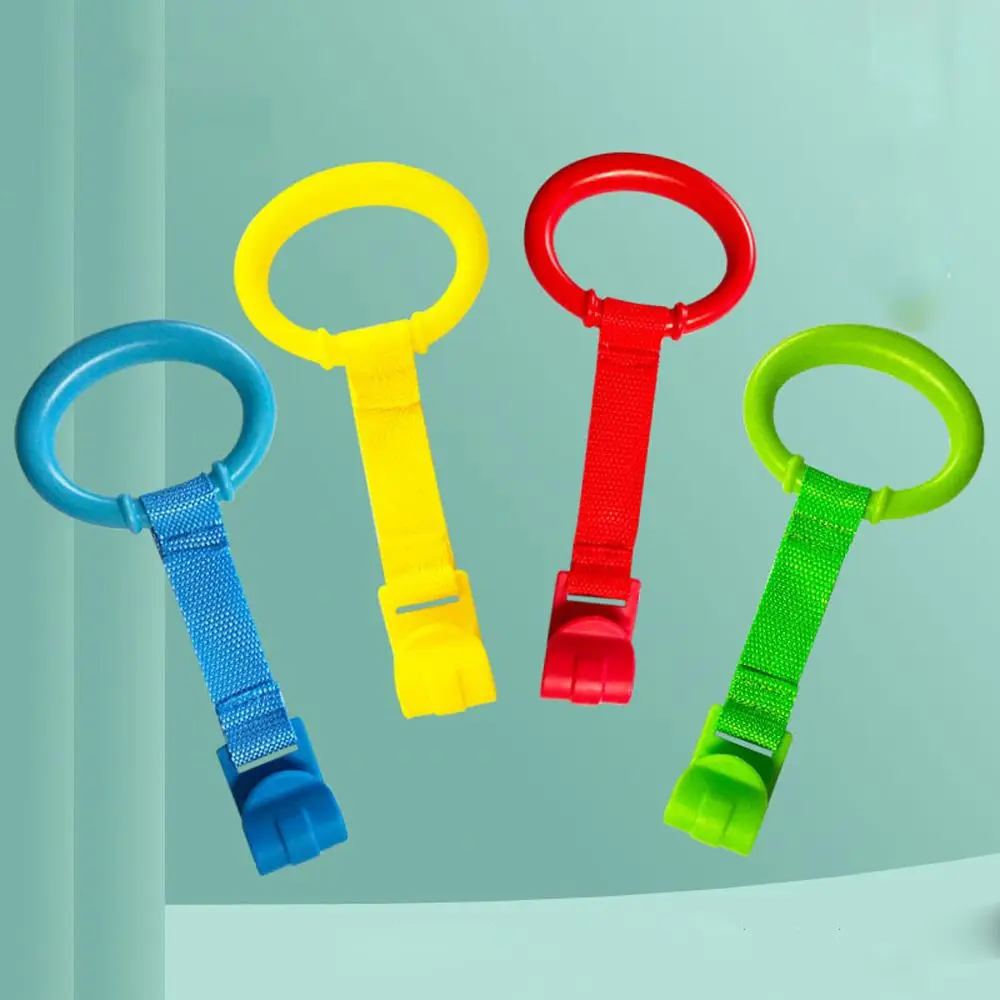 Appendere impara a stare in piedi anelli da letto per box Pull Ring giocattoli per bambini usa ganci ganci per culla