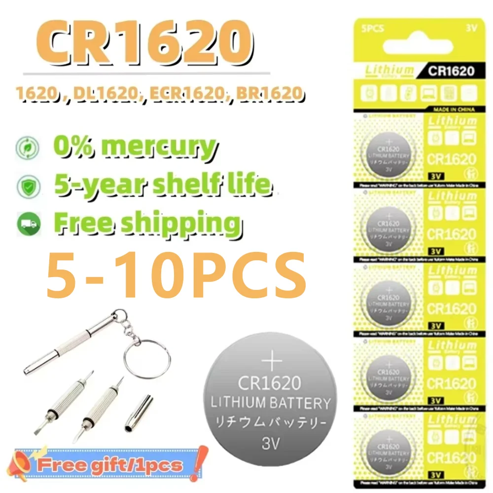 5-10PCS CR1620 3V L…