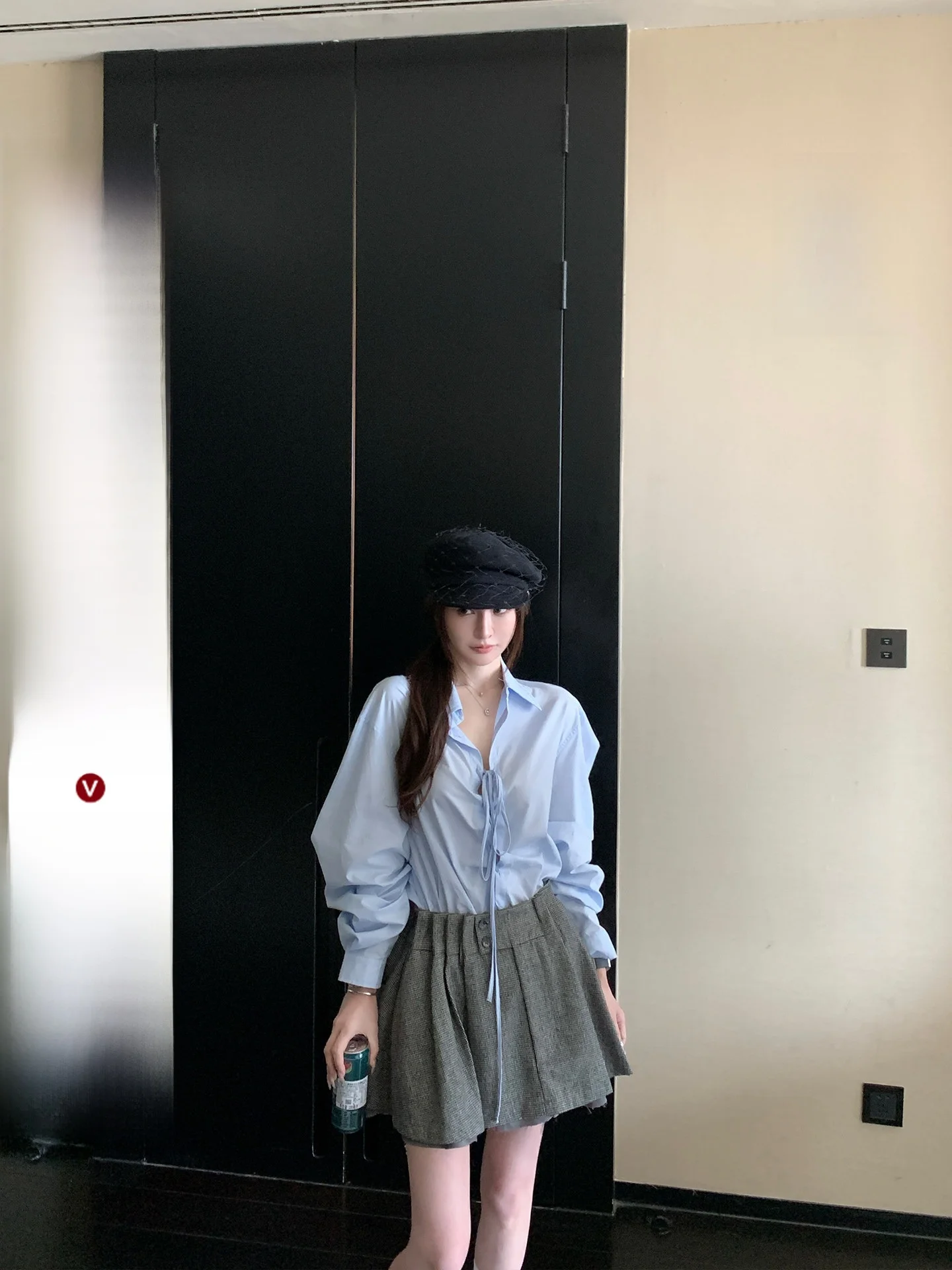 

Skk Store Prda Cool Dry Silk Long Sve irt Gathered Pleat Sa Vintage Sle Women's Loose Fit irt Cool Sensation