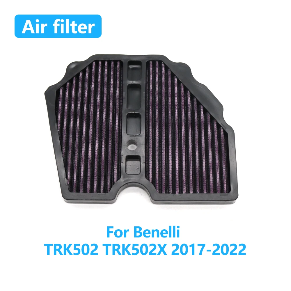

Motorcycle High Flow Air Filter For Benelli TRK502 TRK502X TRK 502 502X 2017-2022 2021 2020 engine Intake Cleaner Accessories