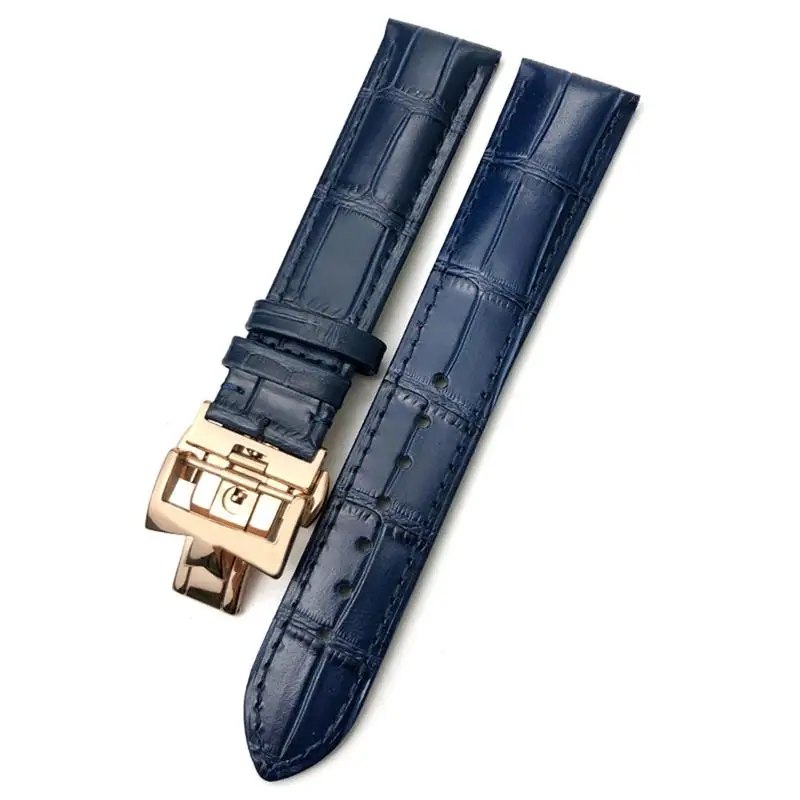 

COE 19mm 20mm 21mm 22mm Watch Band Replacement for Vacheron Constantin Patrimony VC Black Blue Brown Cowhide Strap