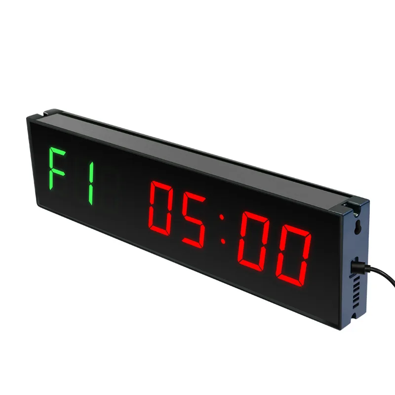 1.5 inch 6-position LED fitness timer countdown boxing training interval timer