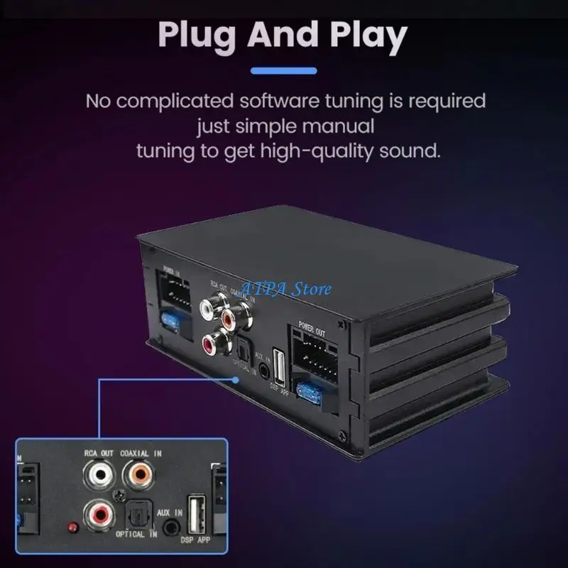 

U13C Car Amplifier with 16 Pin Cable Digital Processor