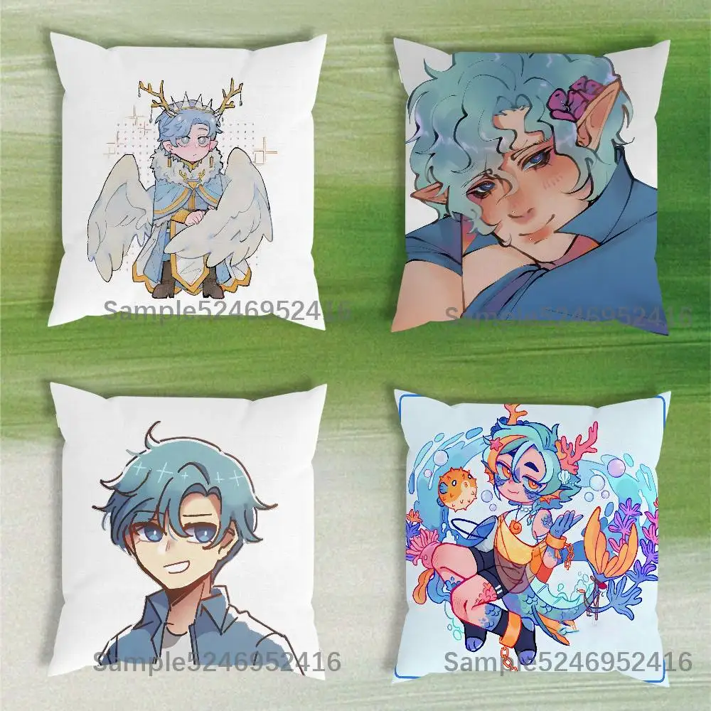 

S-Smajor MC Game Pillow Case Short Plush Sofa Decorative Gift Home Double-sided Printing Cushio
