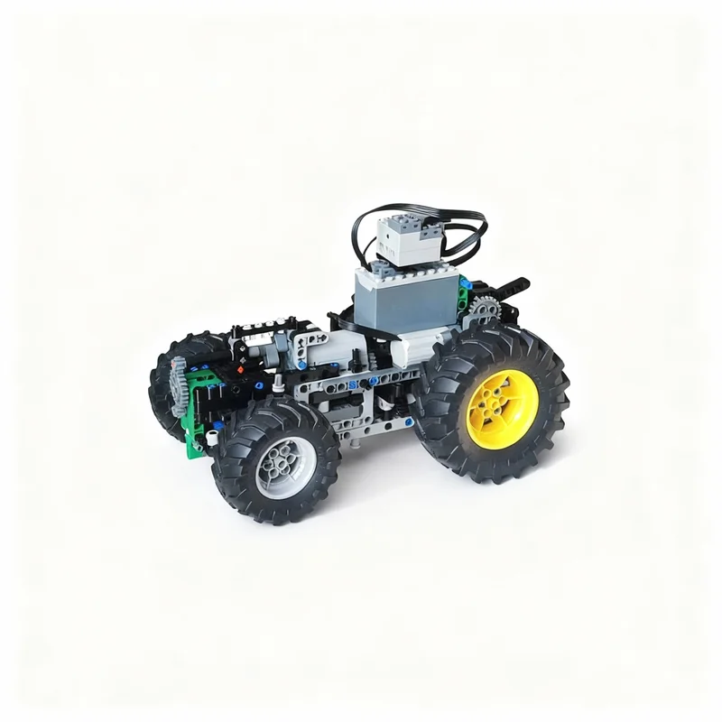 454pcs MOC Technical Universal Tractor Chassis PF Version V3 Model Building Blocks DIY Creative Craft Education Display Birthday