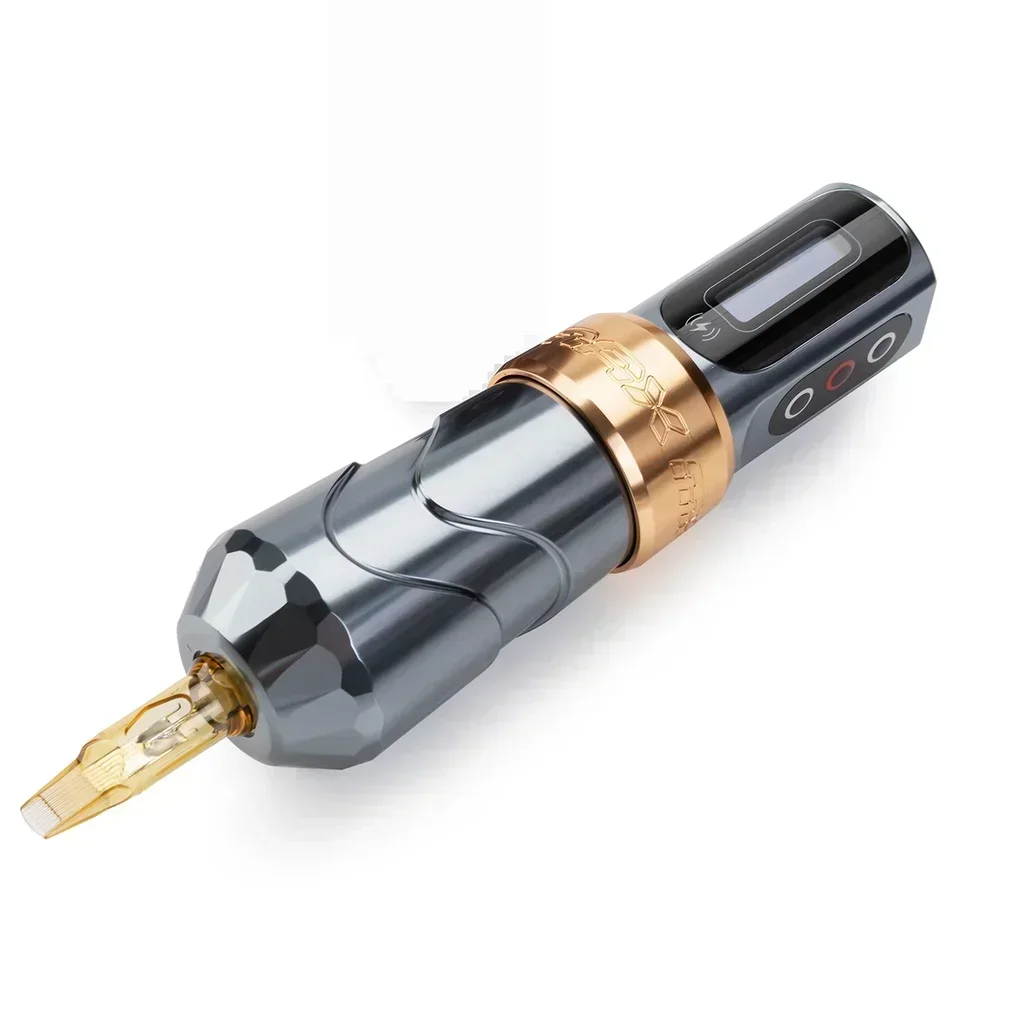 

3.5 mm Stroke Dual Battery Tattoo Pen Machine New Adjustable Medicine Barrel Needle Depth Wireless Flux Max Tattoo Pen Machine