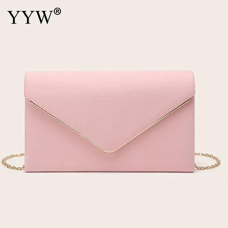 Satin Soft Envelope Evening Handbag for Women Mini Square Ladies Wedding Party Cocktail Prom Messenger Purse Chain Shoulder Bag