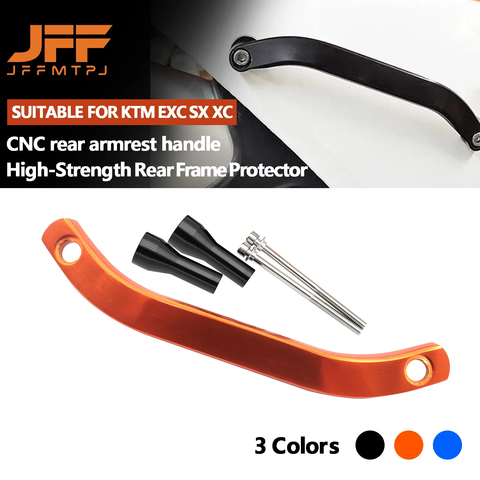Motorcycle CNC Rear Grab Armrest Handle For KTM EXC SX XC XCW EXCF SXF XCF XCFW SMR 125 150 200 250 300 350 450 500 2011-2016