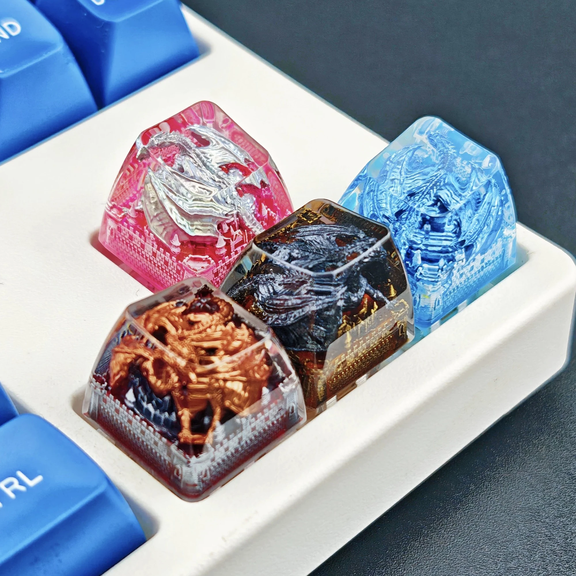 

1pcs DinosaurTheme Resin Personalized Keycaps 1u R4 Novel Cool Key Caps for MX Mechanical Keyboards
