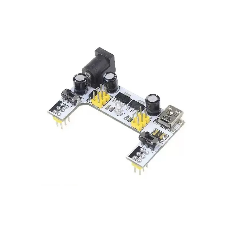 

White breadboard power module 2-way breadboard module 5V/3.3V DC regulator