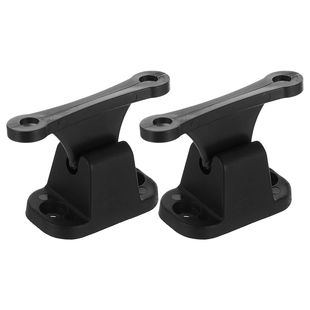 

2pcs T-shaped Door Catch Accessories for RV Black Nylon Retainers Durable Compact Suitable Exterior Doors Lockers