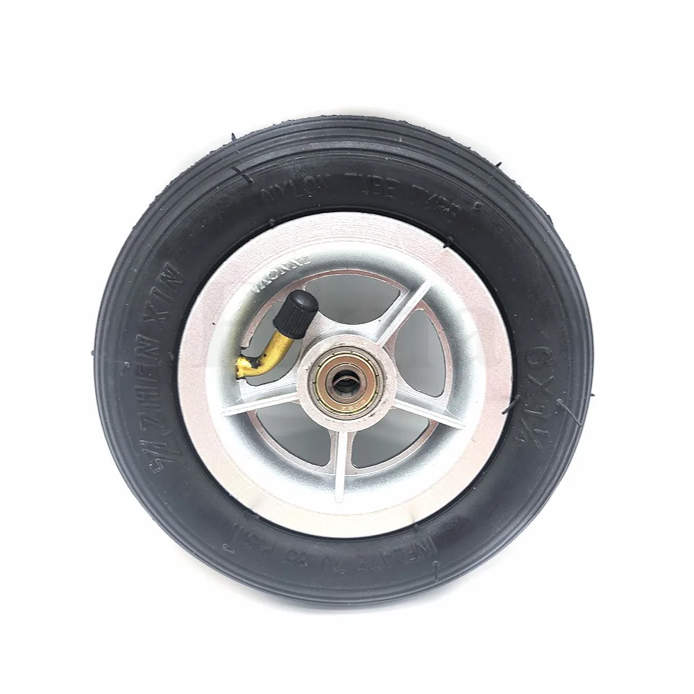 6x1 1/4 Pneumatic Wheel Tyre 6*1 1/4 Inflation Tire for 6 Inch Wheelchair Mini Electric Scooter Accessories