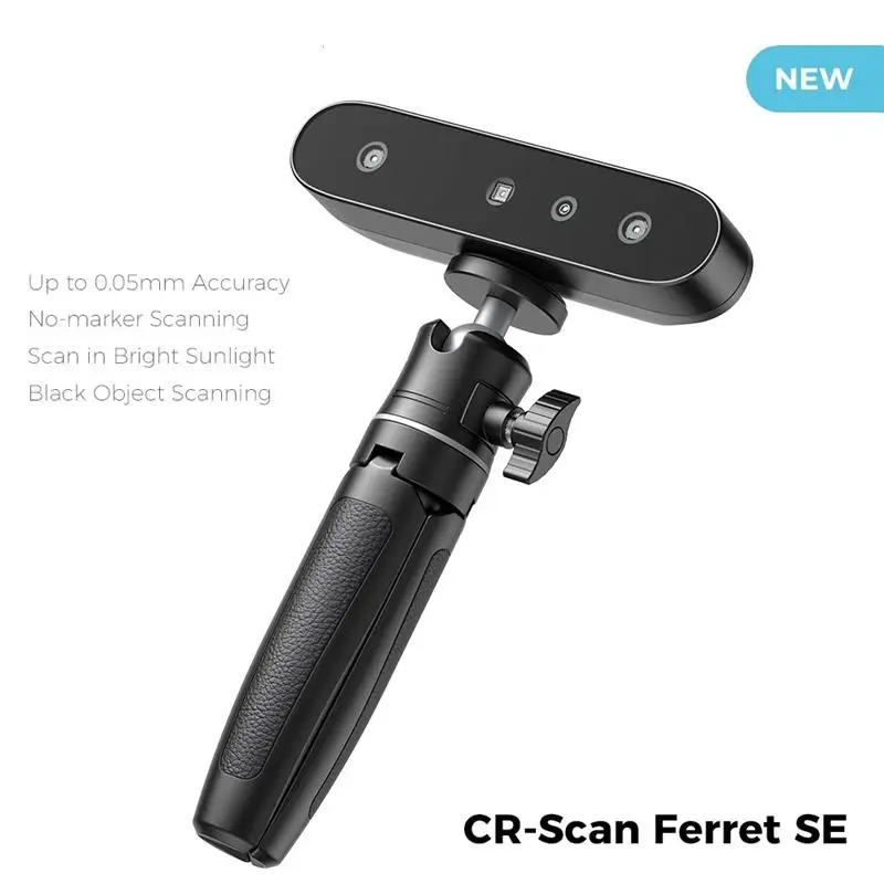 Top CR-Scan Ferret SE 3D Scanner Portable Handheld Scanner 30FPS Quick Scan 0.1mmAccuracy 24bit Fullcolor Scanning